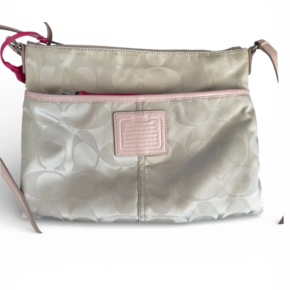 Coach Legacy Weekend Signature Nylon Hippie bag